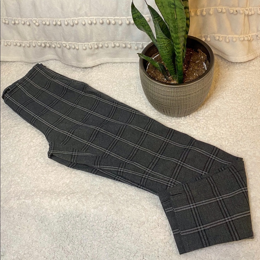 White House Black Market Plaid Skinny Ankle Pants